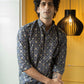The Blue Ajrak Geometric Print Shirt