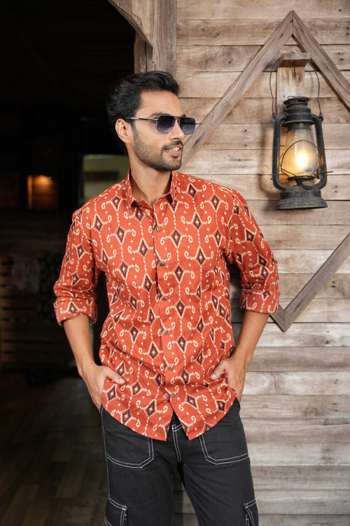 The All Over Ikat Print Shirt