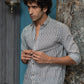 The White And Black Tribal Stripe Print Shirt