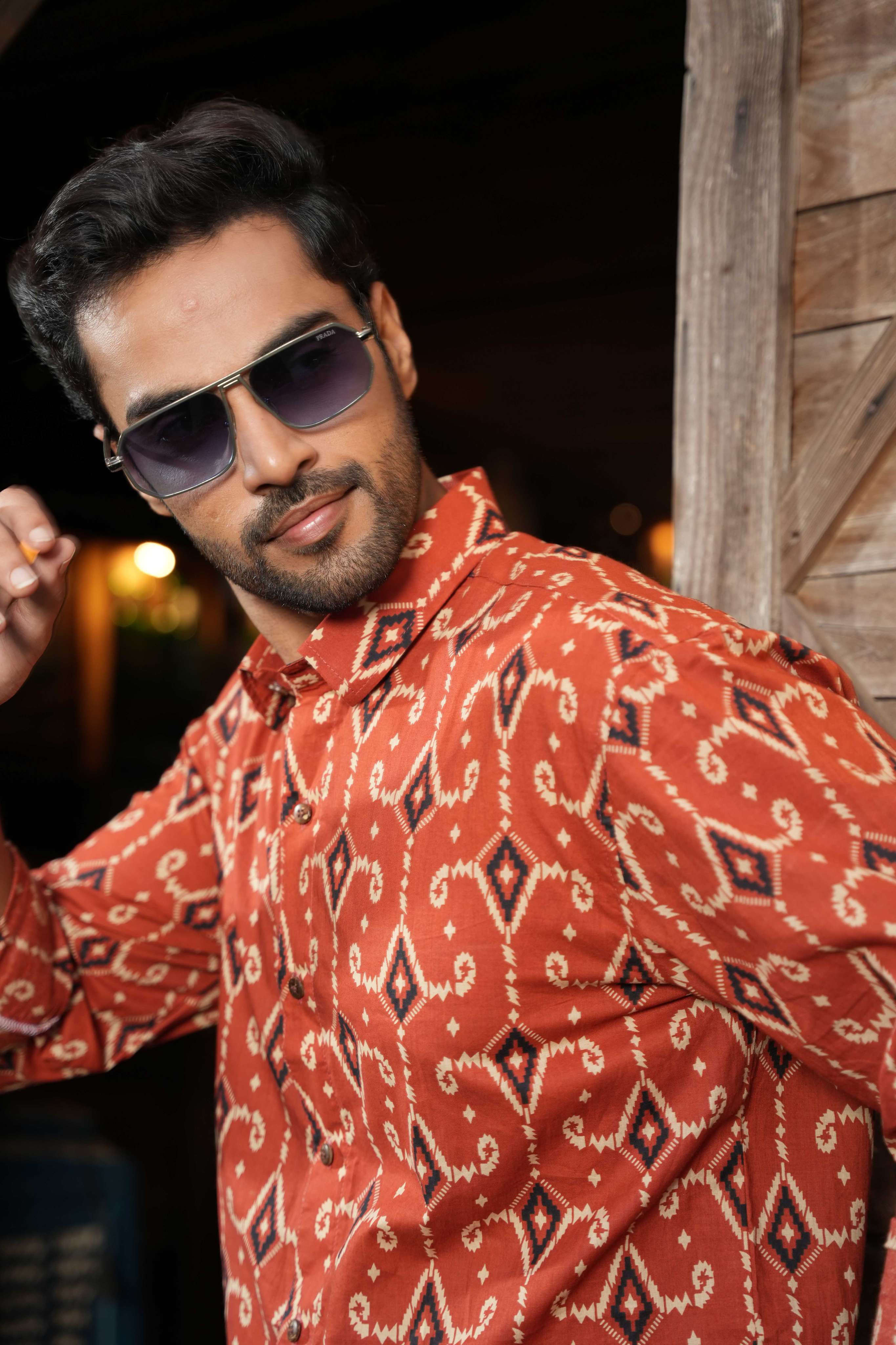 The All Over Ikat Print Shirt
