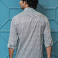The White And Black Tribal Stripe Print Shirt
