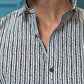 The White And Black Tribal Stripe Print Shirt