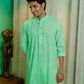 Indian men Wearing Green Long Kurta 