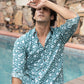 The Emerald Green All-Over Floral Print Shirt