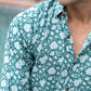 The Emerald Green All-Over Floral Print Shirt