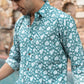 The Emerald Green All-Over Floral Print Shirt