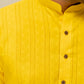 Yellow long kurta for men