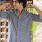 The Blue Spherical Geometric Print Shirt