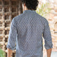 The Blue Spherical Geometric Print Shirt