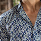 The Blue Spherical Geometric Print Shirt