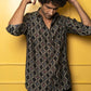 The Classy Black Shirt With Tribal Print