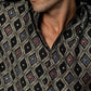 The Classy Black Shirt With Tribal Print