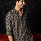The Classy Black Shirt With Tribal Print