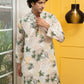 The Tropical Foil Print Long Kurta
