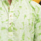 The Chikan Kari Long Kurta With Green Shibori Tie Dye Print