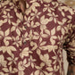 The Maroon All-Over Floral Foil Print Long Kurta