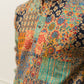 The Patchwork Multicolour Foil Print Long Kurta