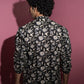 The Black And Off-White Long Kurta With All-Over Floral Print