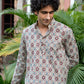 The Pale Tribal Print Kantha Work Short Kurta