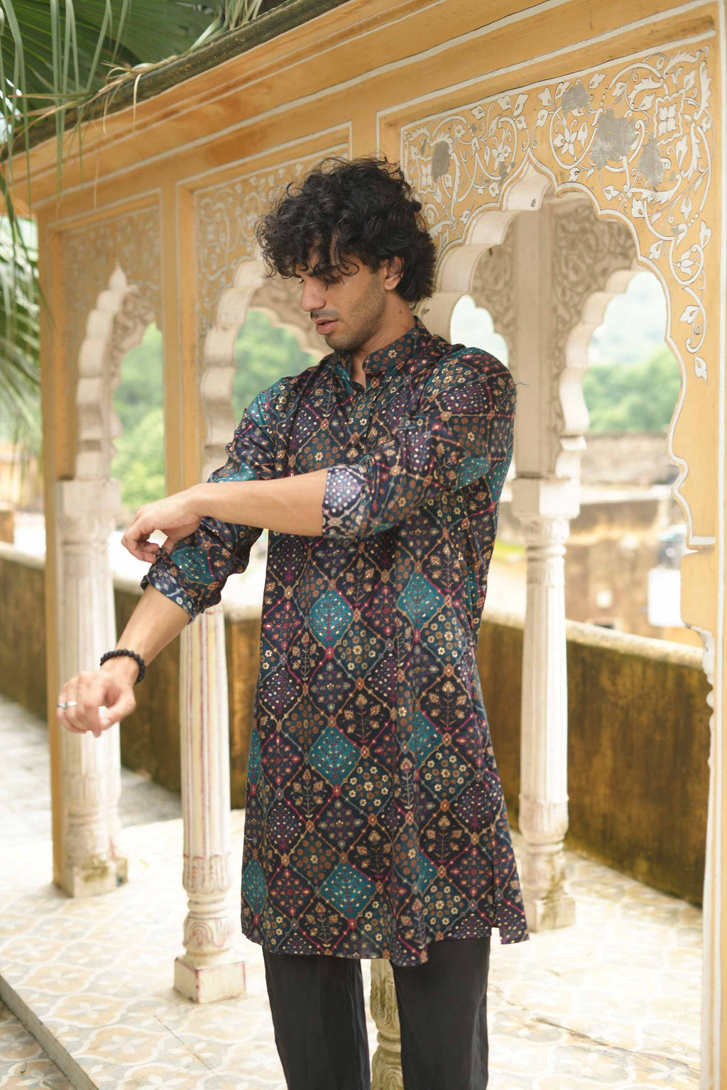 The Floral Patchwork Long Kurta