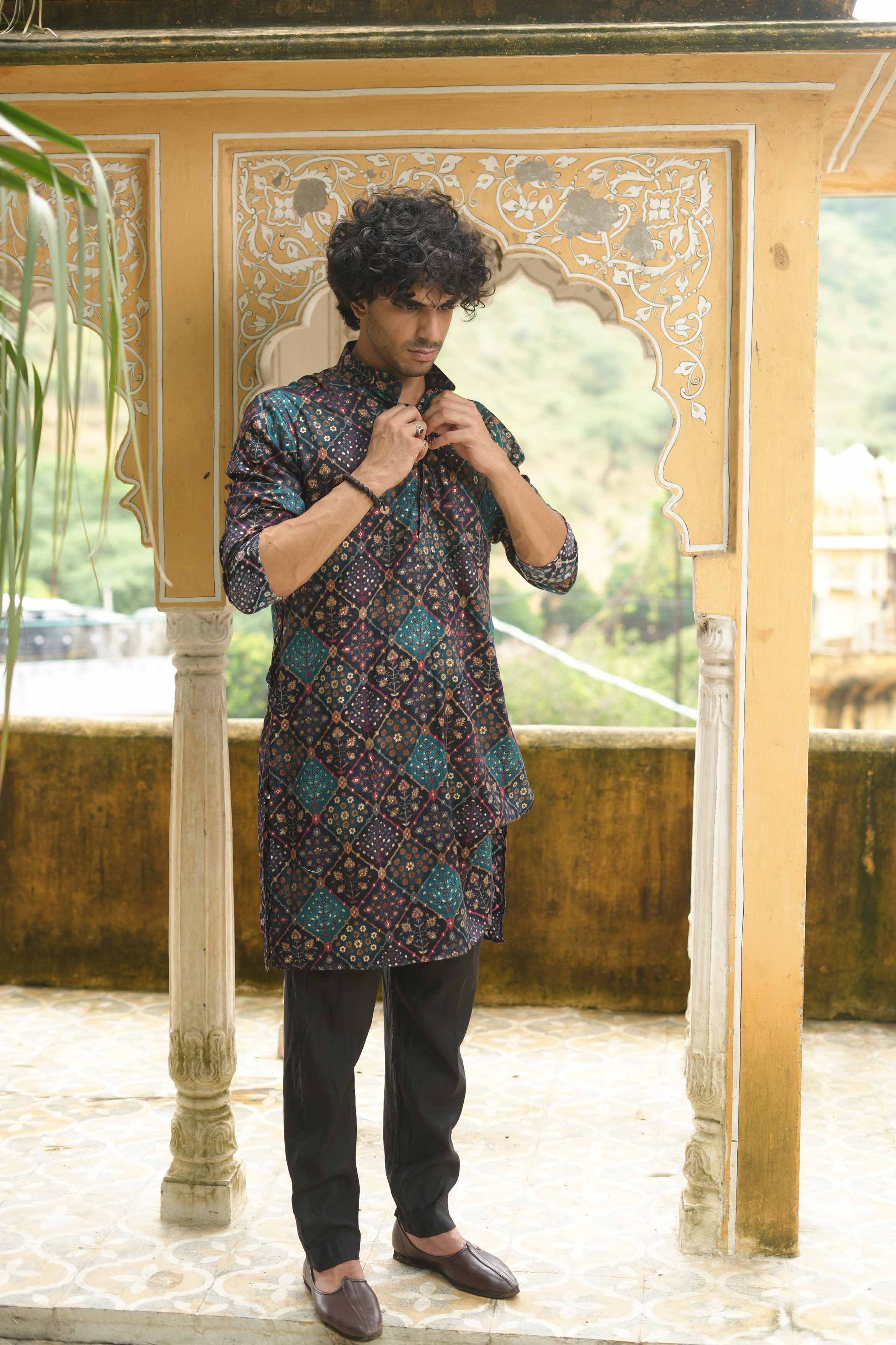 The Floral Patchwork Long Kurta