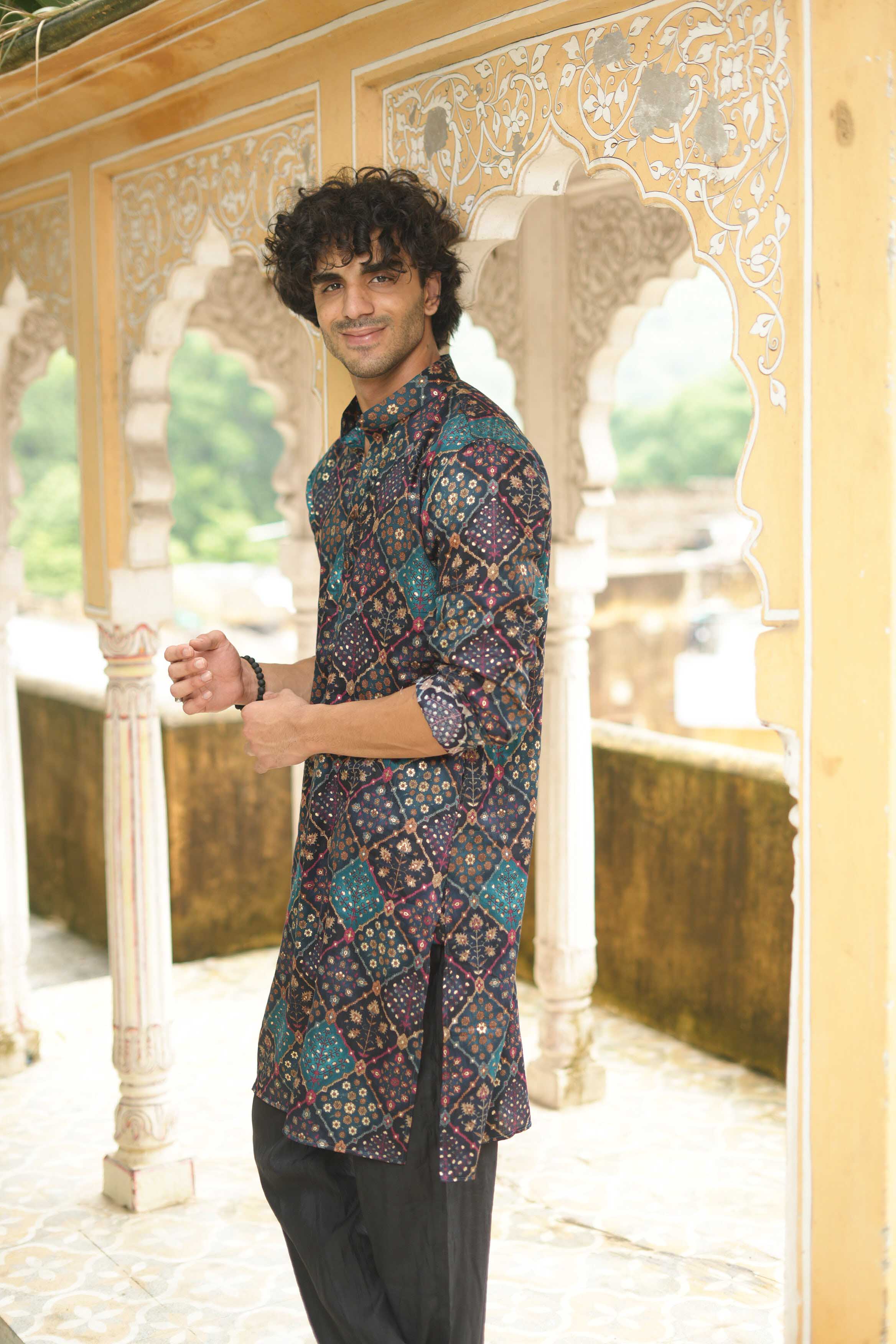 The Floral Patchwork Long Kurta