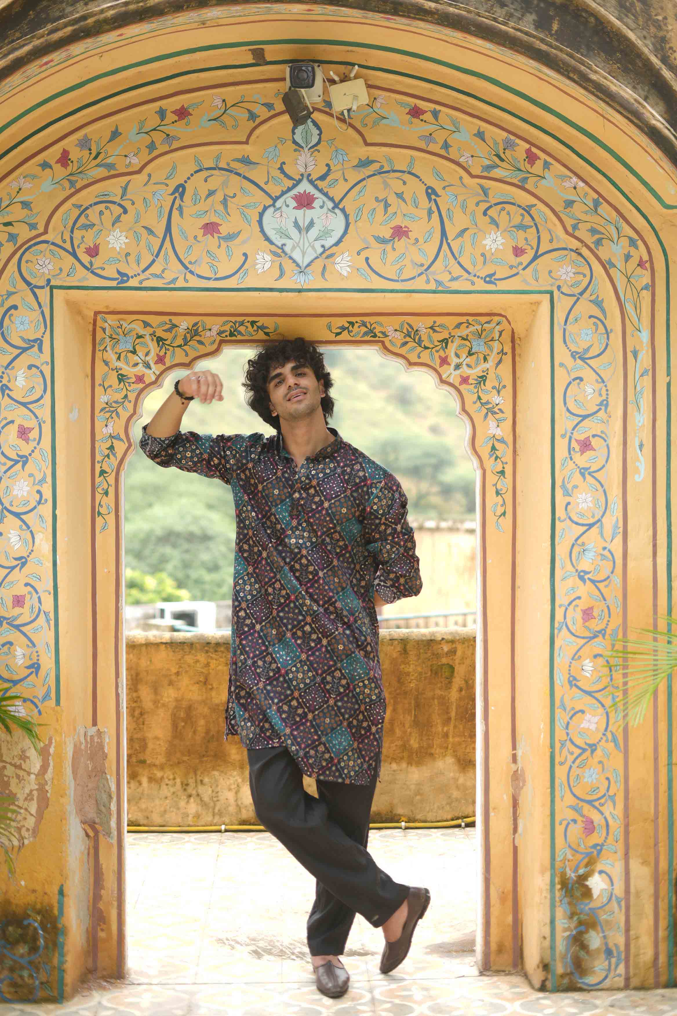 The Floral Patchwork Long Kurta