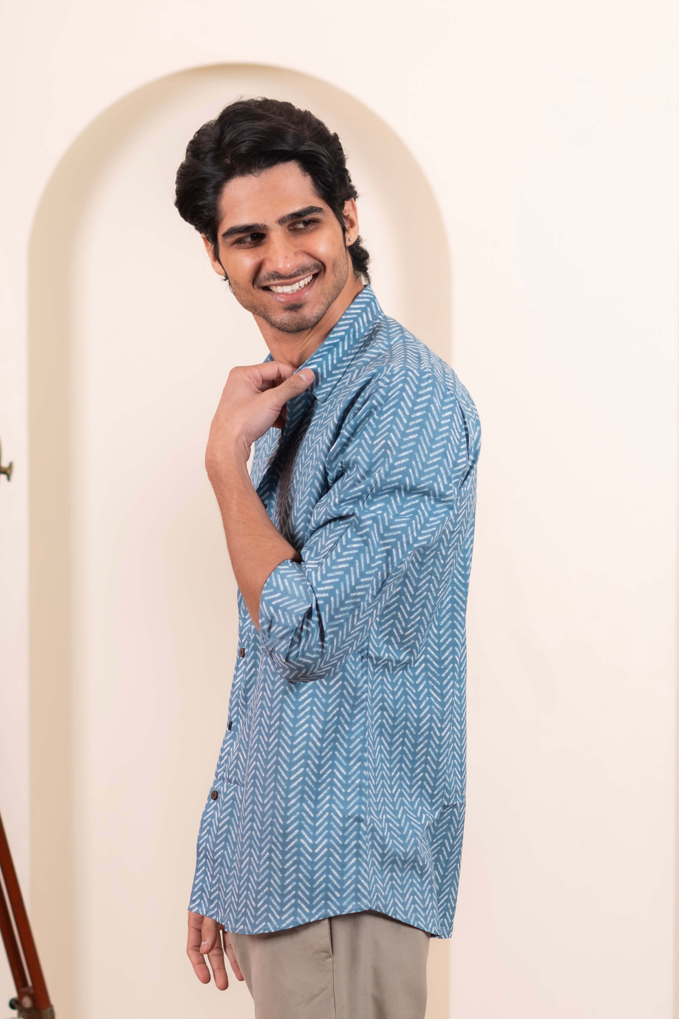 The Munsell Blue White Stripe Shirt