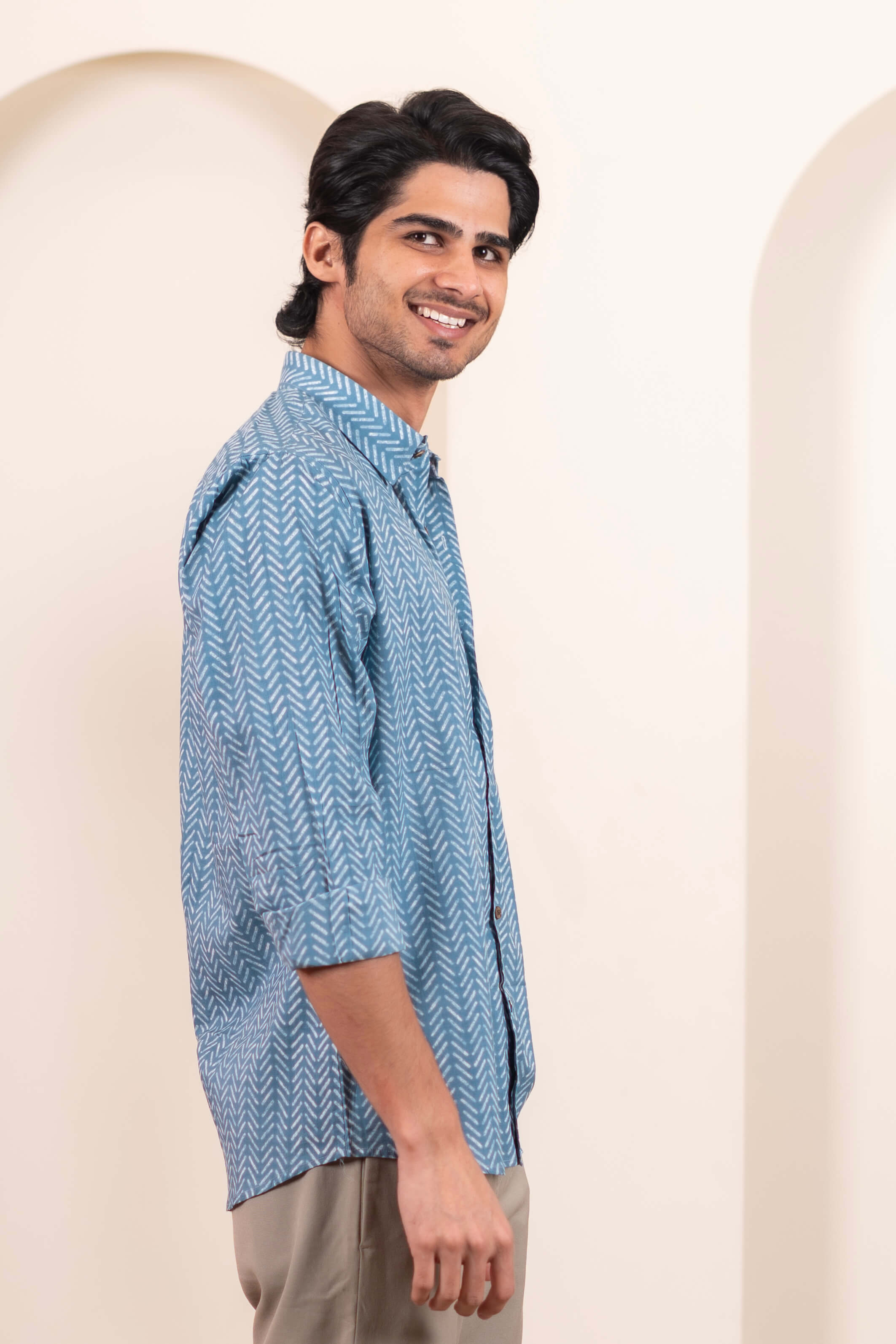 The Munsell Blue White Stripe Shirt