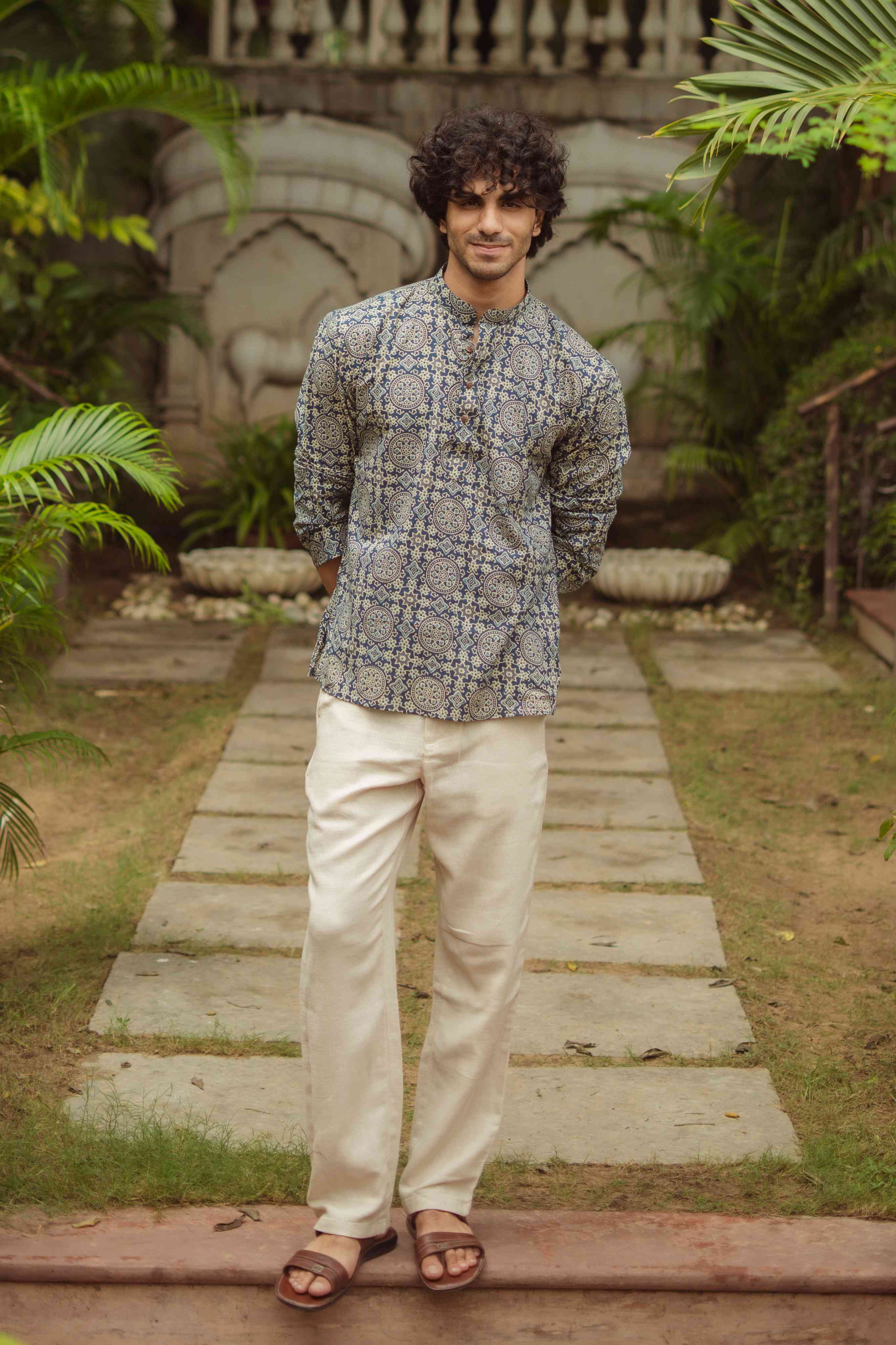 The Mandala Block Print Short Kurta
