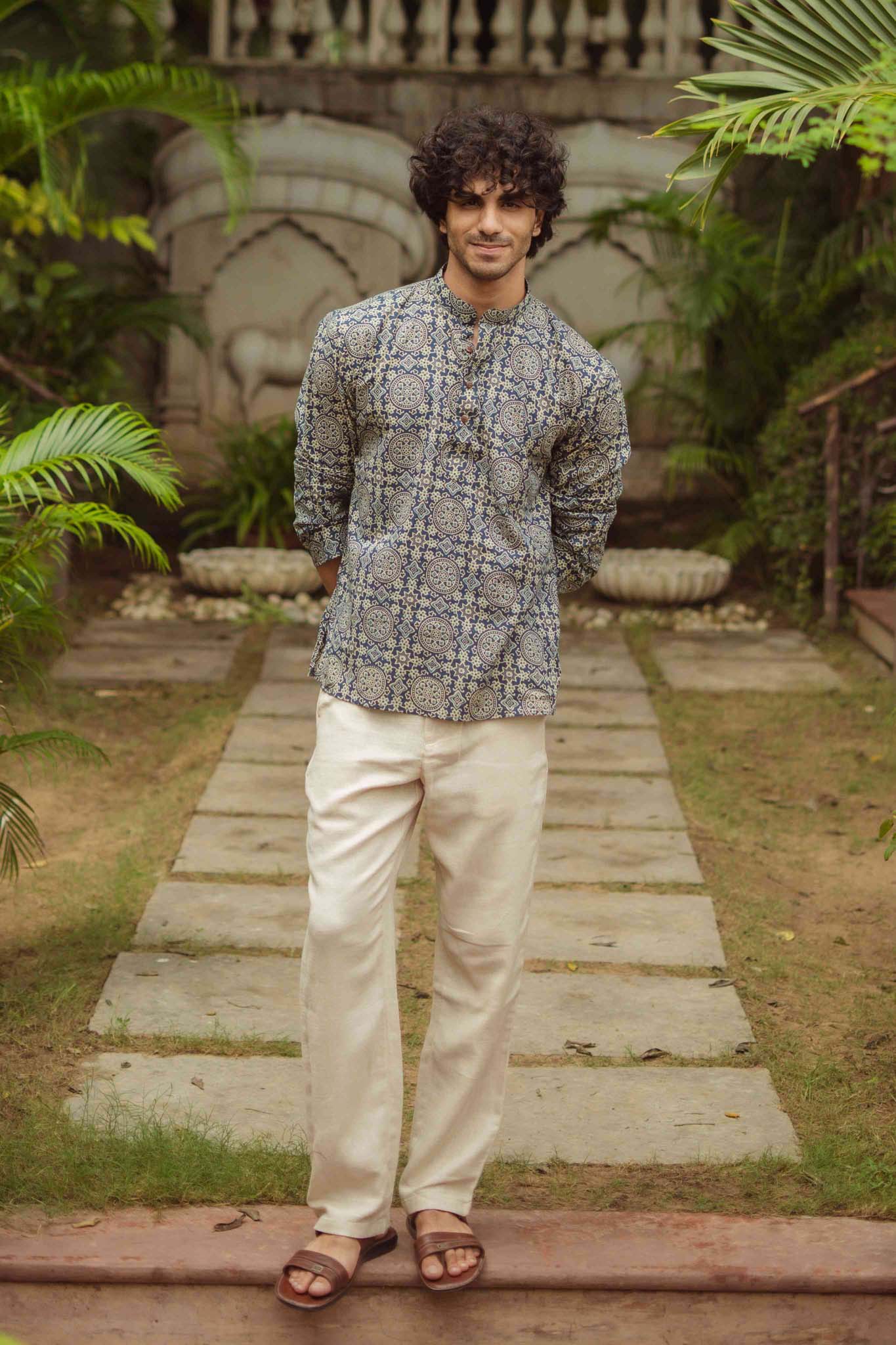 The Mandala Block Print Short Kurta