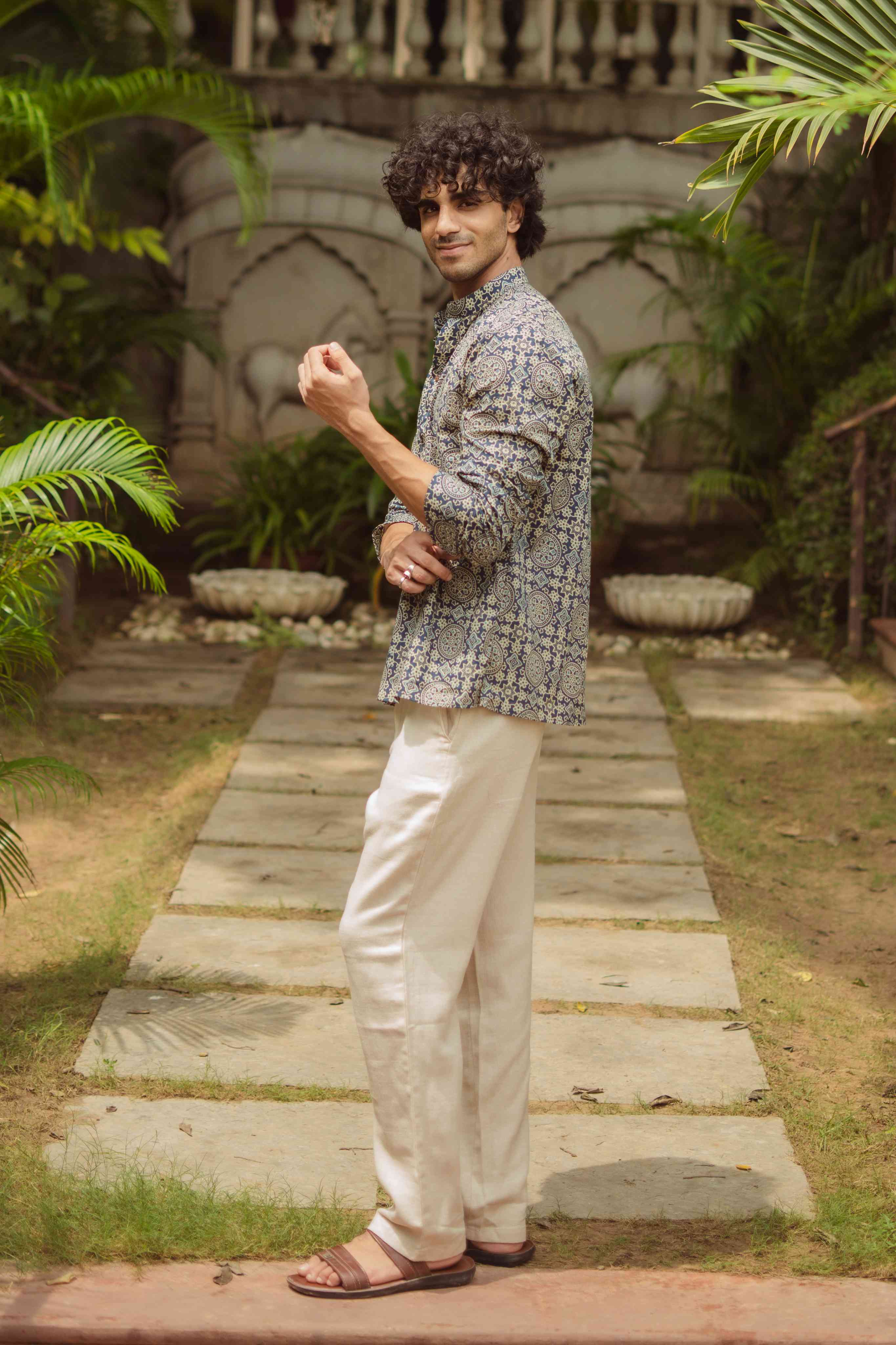 The Mandala Block Print Short Kurta