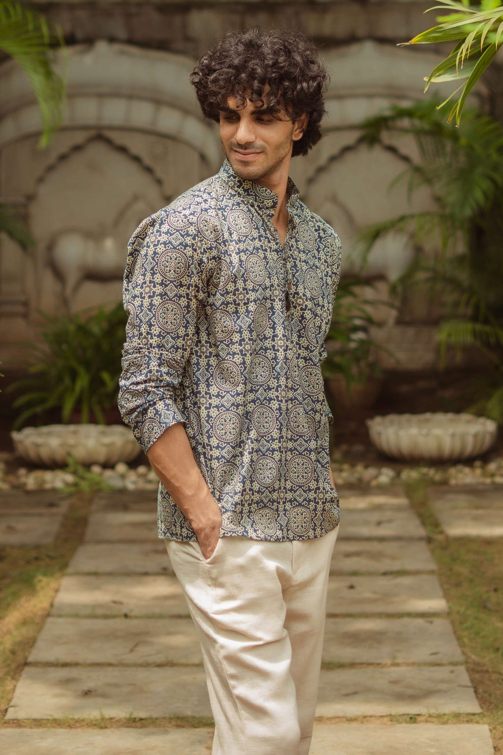 The Mandala Block Print Short Kurta