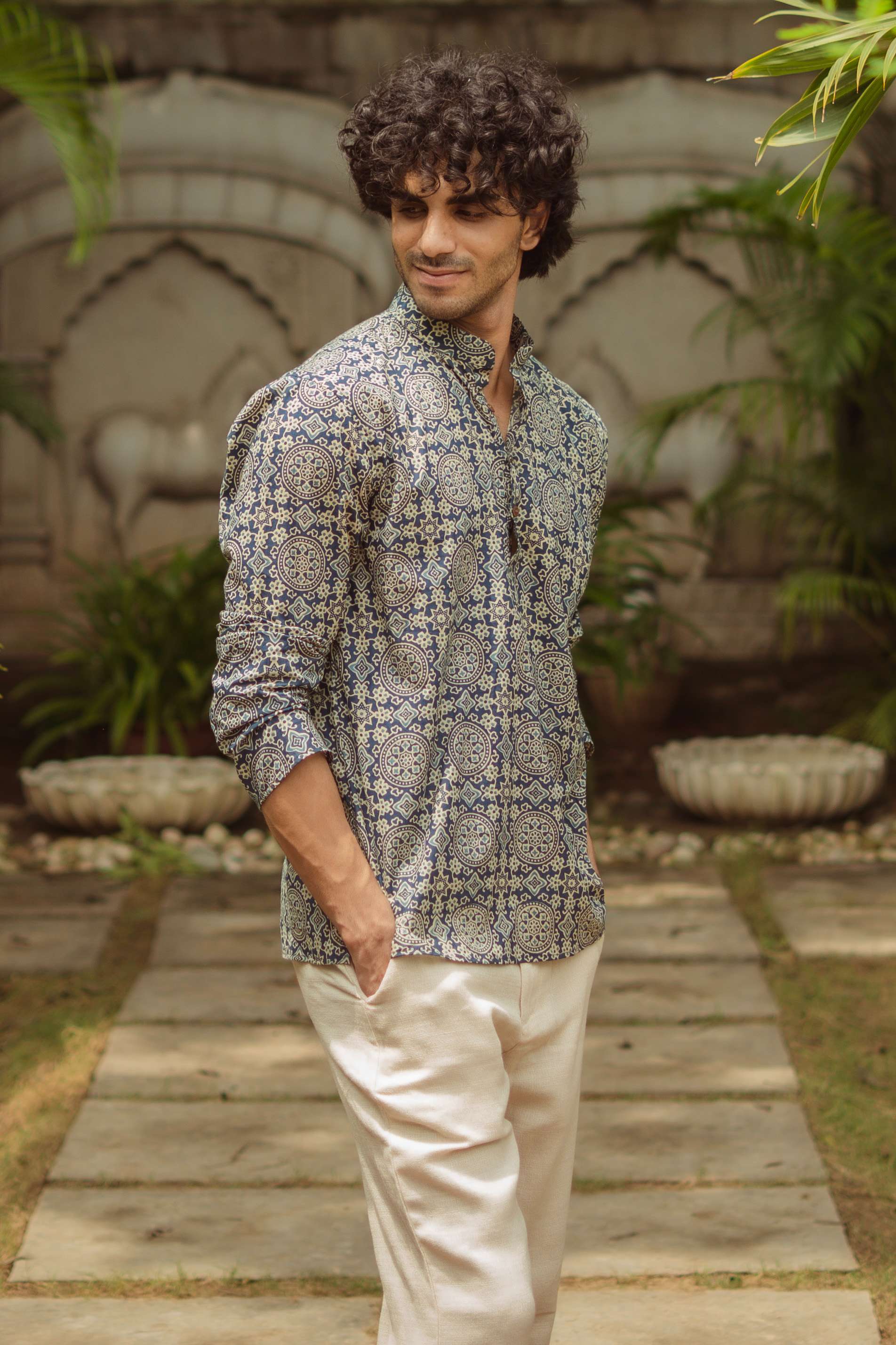 The Mandala Block Print Short Kurta