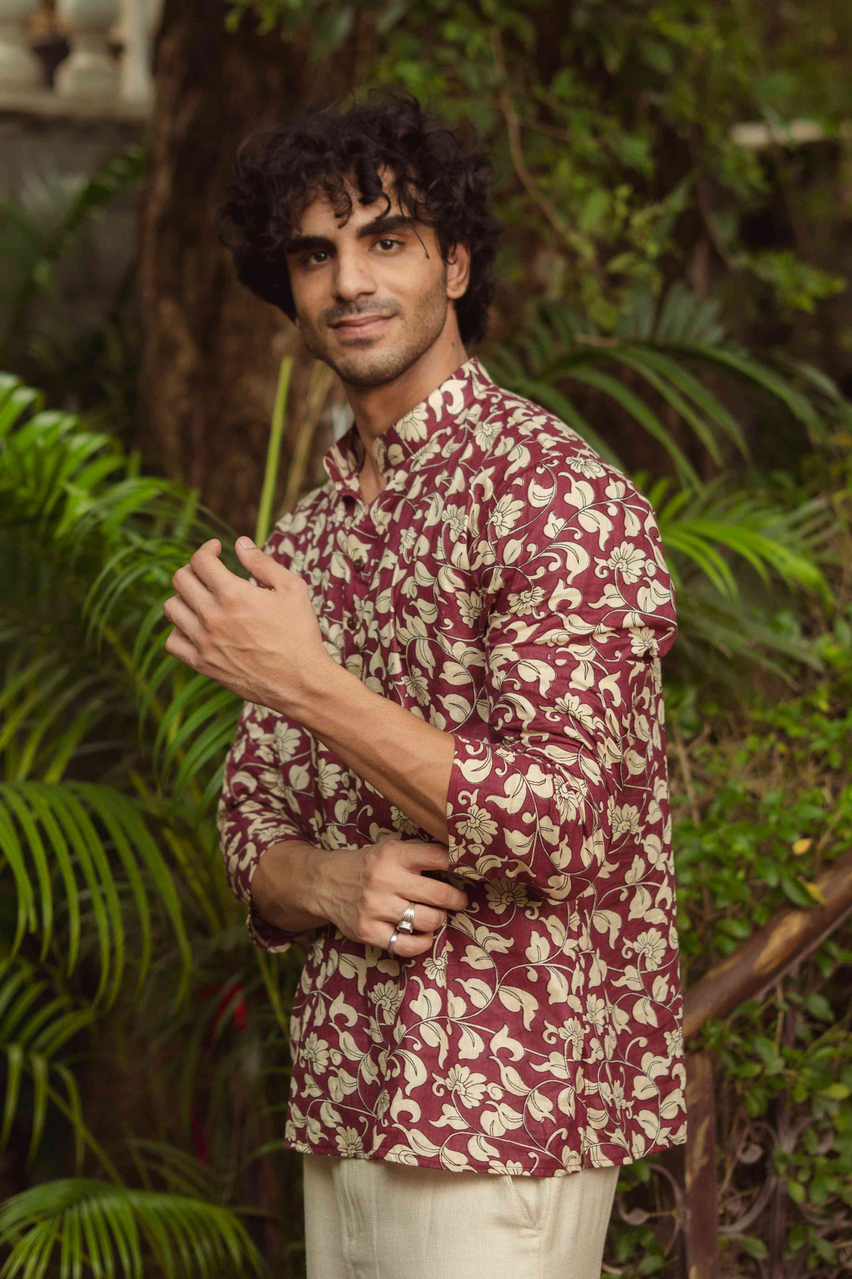 The Plum Blossom Vine Short Kurta
