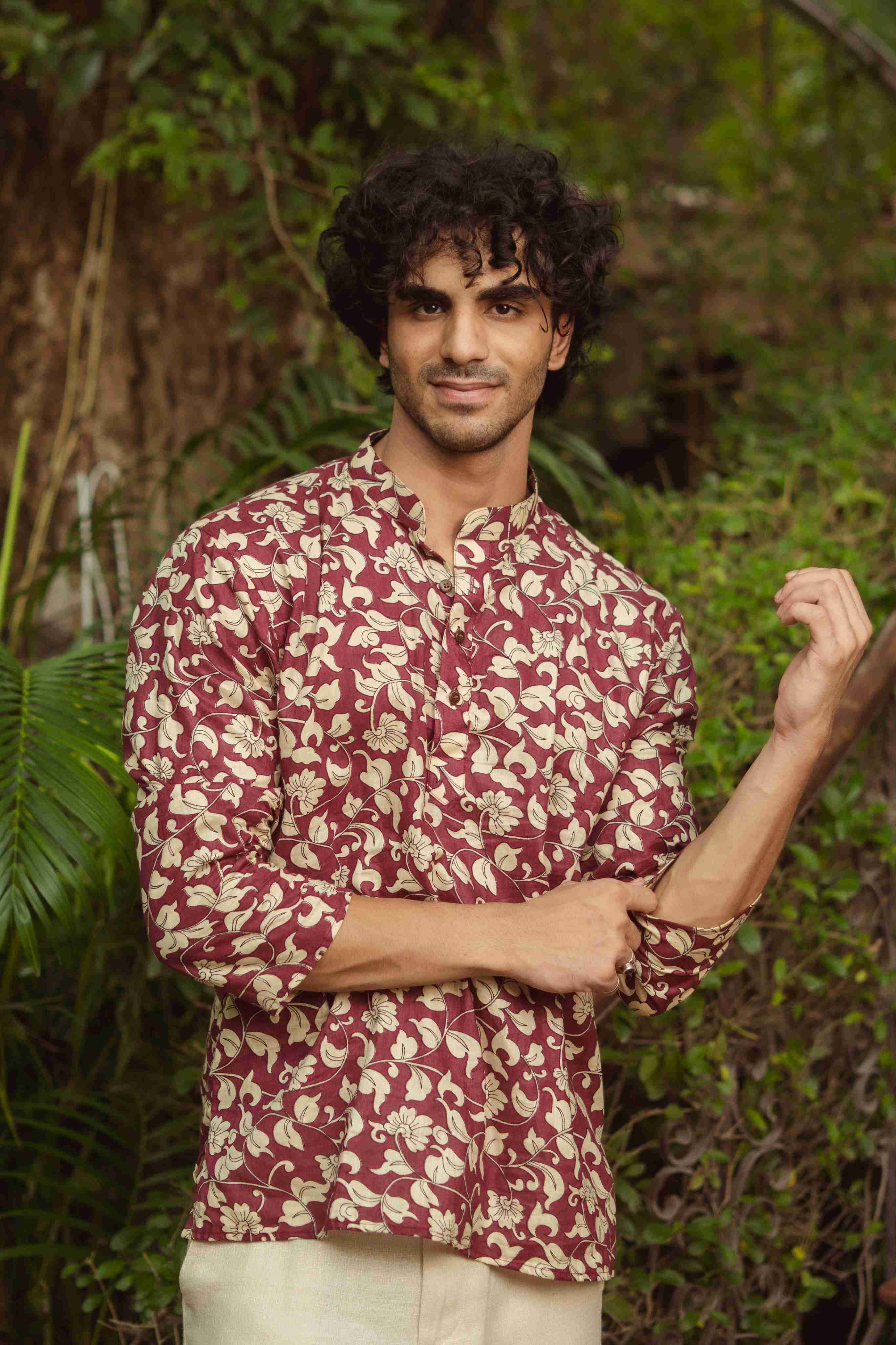 The Plum Blossom Vine Short Kurta