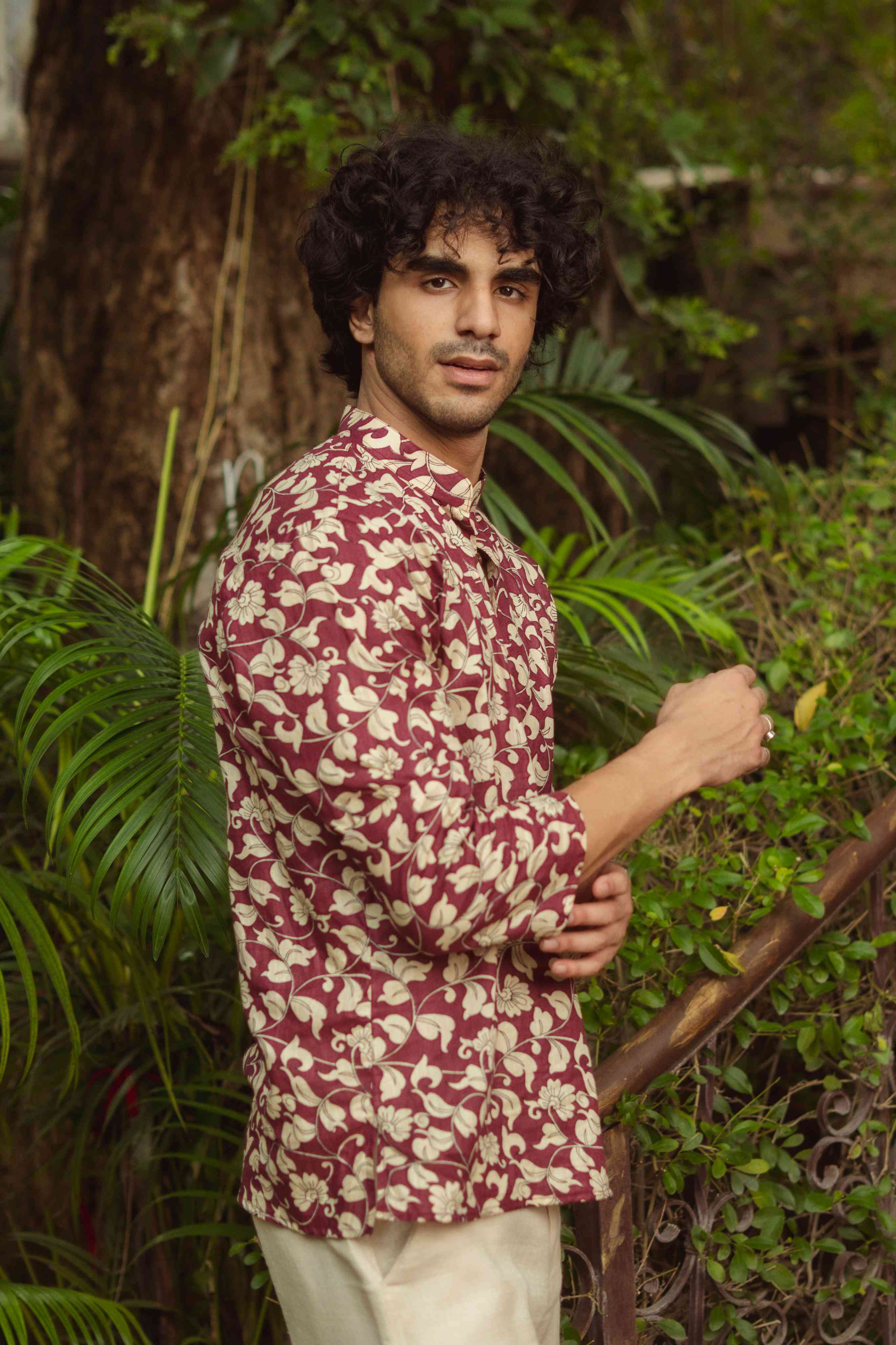 The Plum Blossom Vine Short Kurta