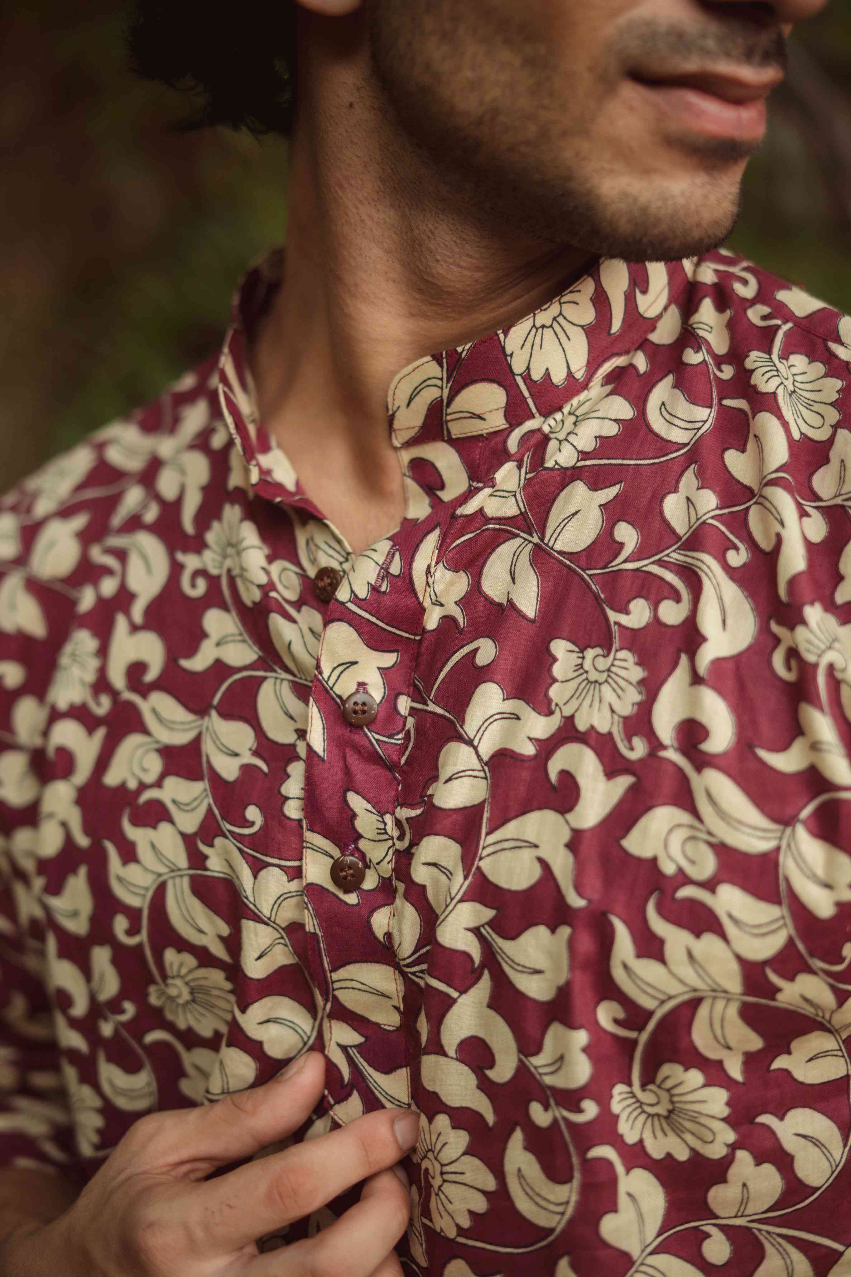 The Plum Blossom Vine Short Kurta