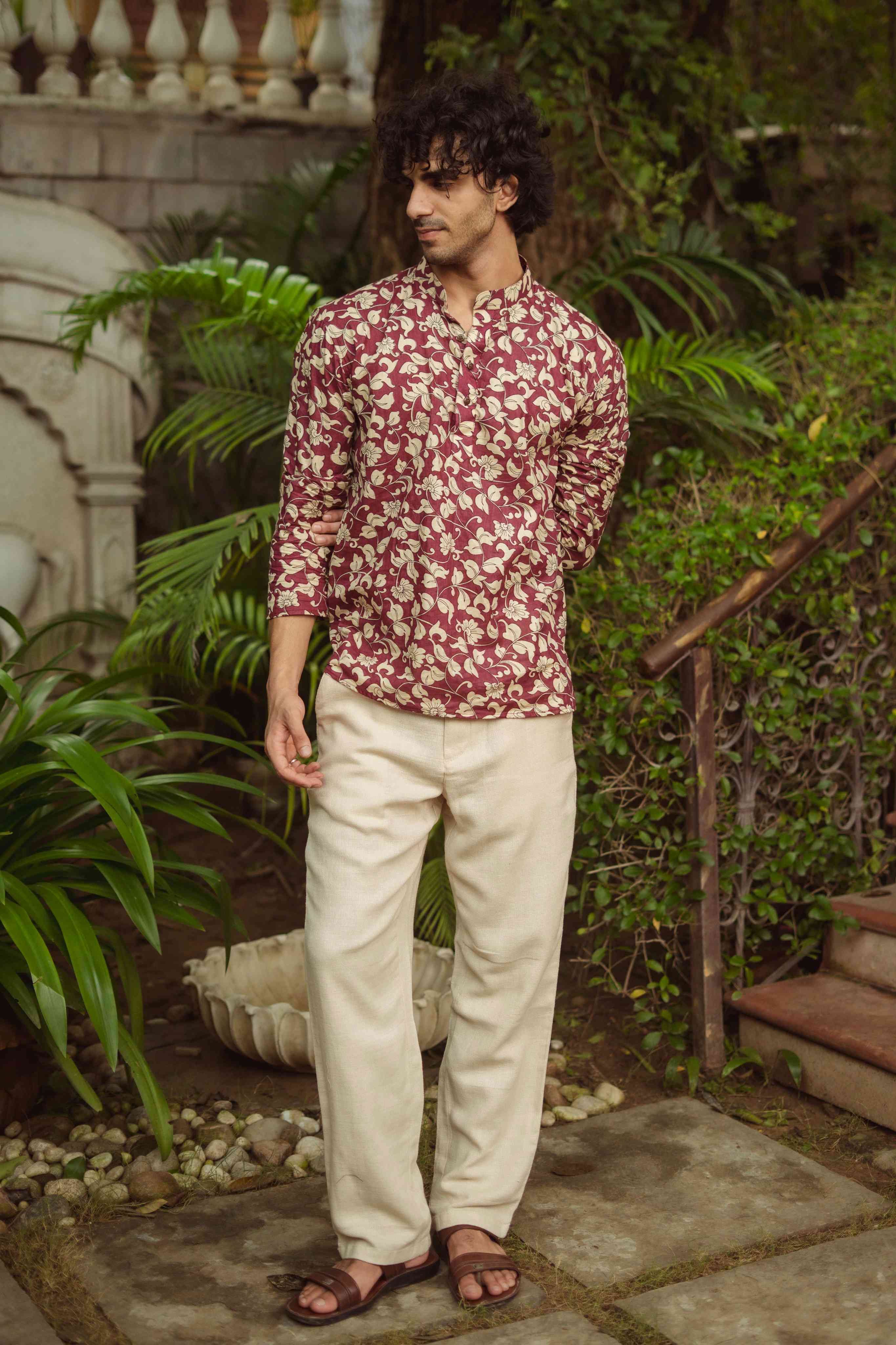 The Plum Blossom Vine Short Kurta