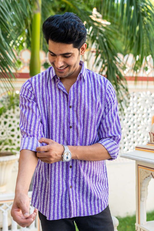 purple shirt for men