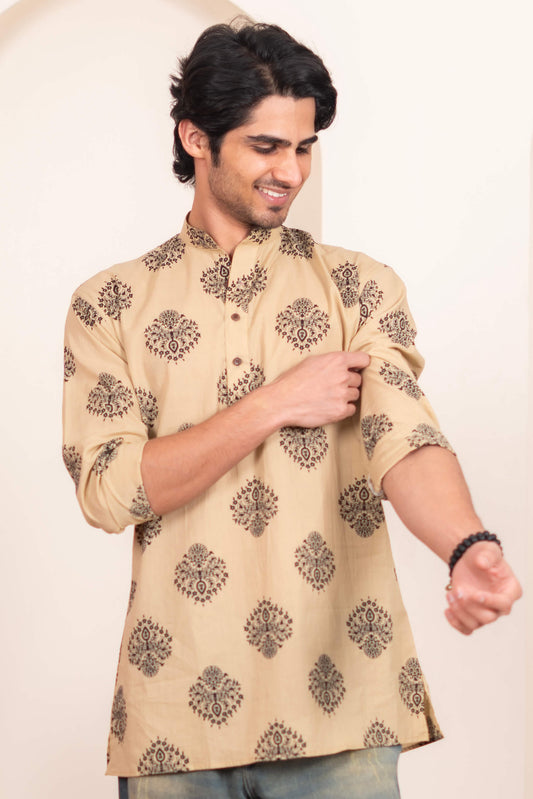 The Sandstone Ethnic Motifs Short Kurta