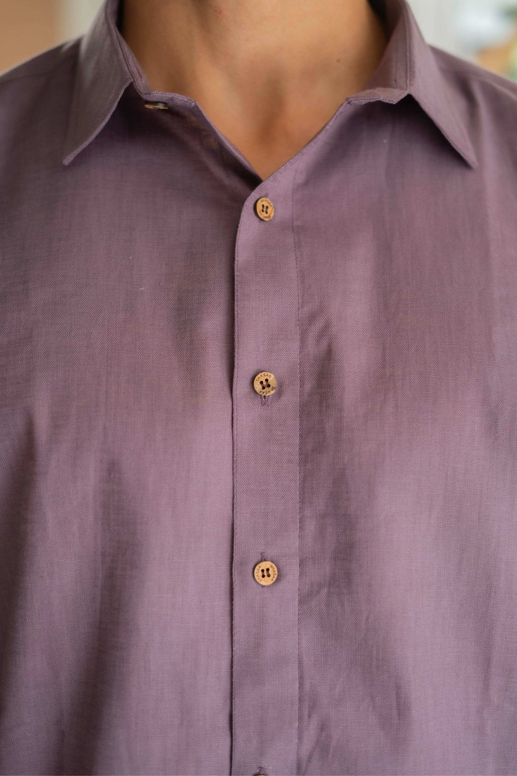 The Rich Purple Linen Look Full Sleeves Shirt