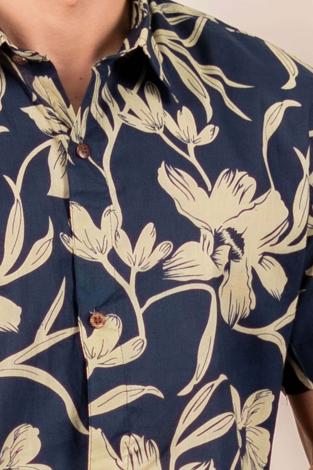 The Astro Blue Ivory Floral Shirt