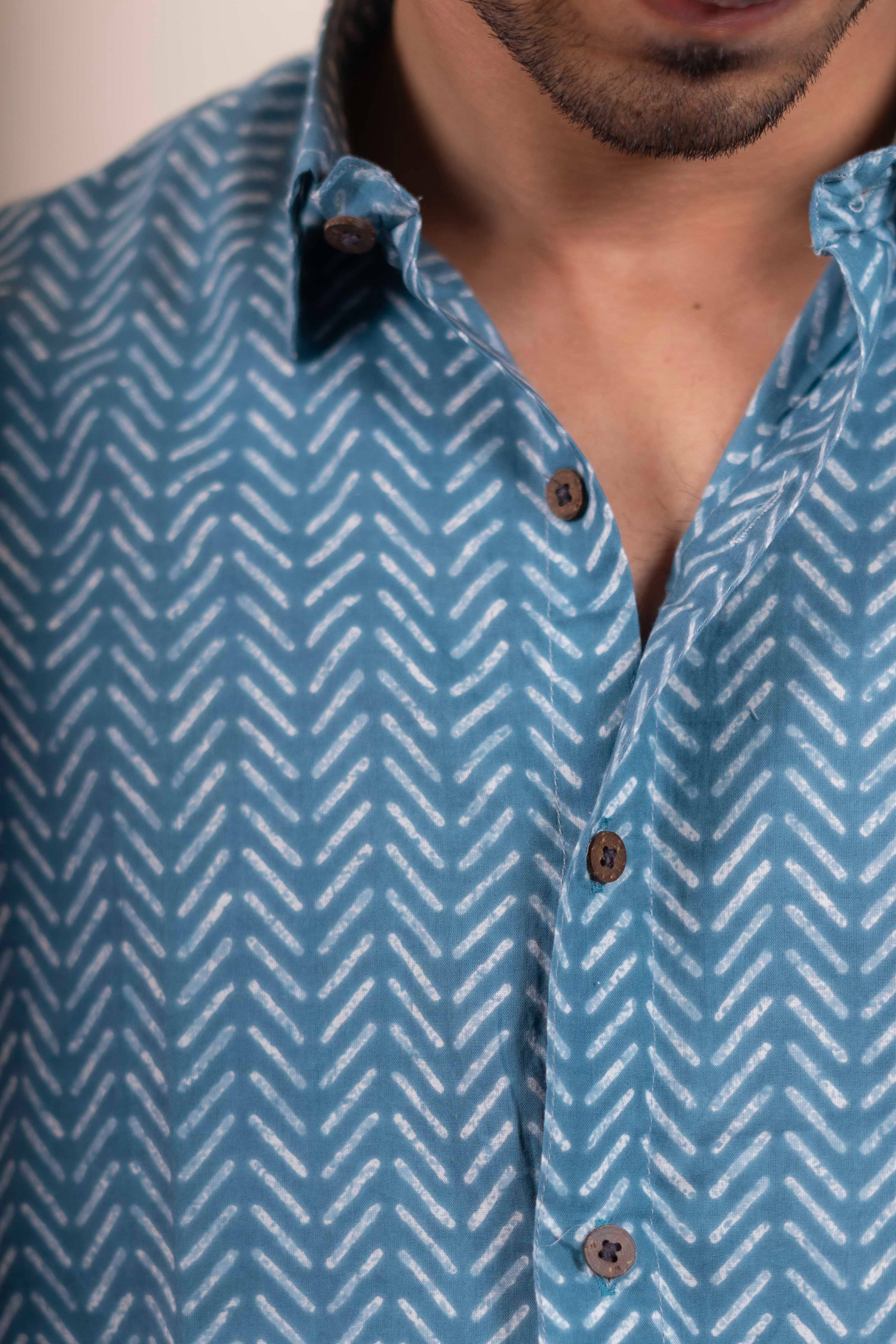 The Munsell Blue White Stripe Shirt
