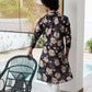The Deep Purple All-Over Floral Foil Print Long Kurta
