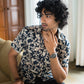 The Very Dark Blue All-Over Floral Print Shirt (Half Sleeves)