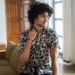 The Very Dark Blue All-Over Floral Print Shirt (Half Sleeves)