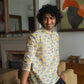 elephant print short kurta
