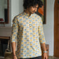 Men's short kurta with elephant print