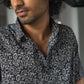 The Black And Brown All-Over Floral Print Shirt (Half Sleeves)